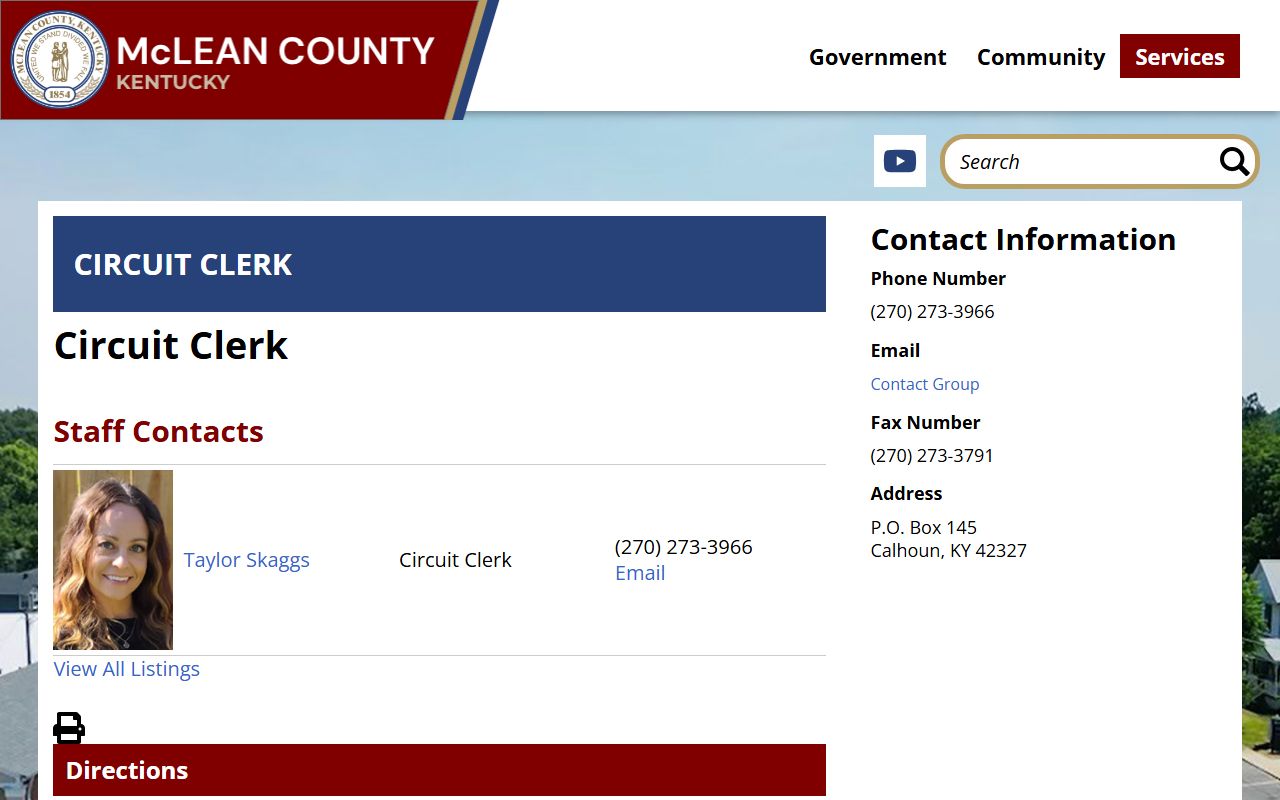 McLean County probate records Circuit Clerk department page